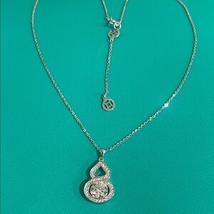 Moissanite Pendant CT WT 1.25 Sterling Silver Necklace